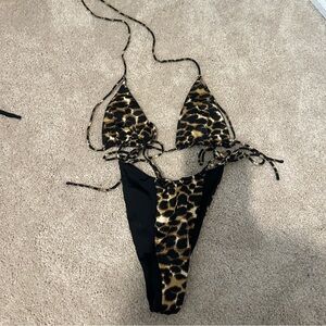 Super sexy Sommer swim leopard bikini set. Xs/small